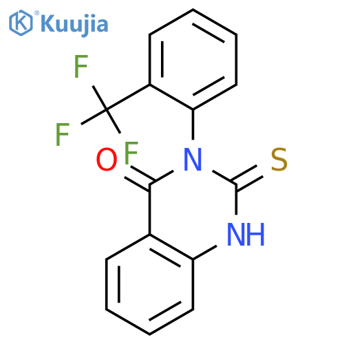 4(1H)-Quinazolinone, 2,3-dihydro-2-thioxo-3-[2-(trifluoromethyl)phenyl]- structure