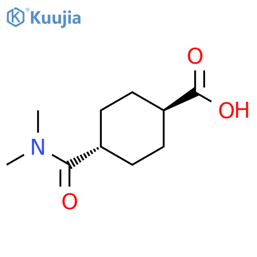 Cyclohexanecarboxylic acid, 4-[(dimethylamino)carbonyl]-, trans- structure