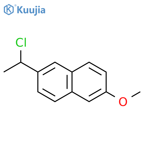 2-(1-chloroethyl)-6-methoxynaphthalene structure