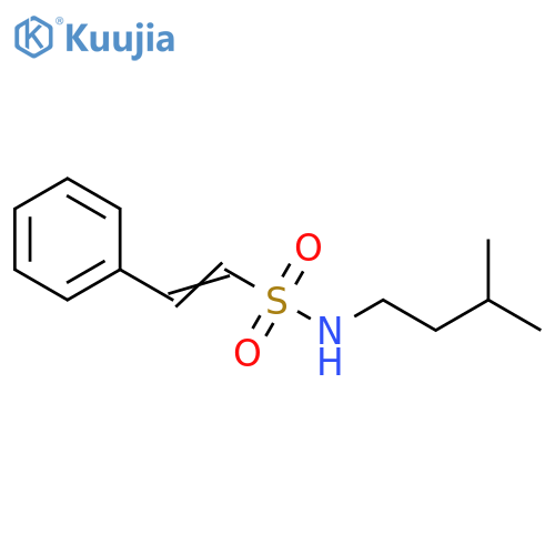 N-(3-methylbutyl)-2-phenylethene-1-sulfonamide structure