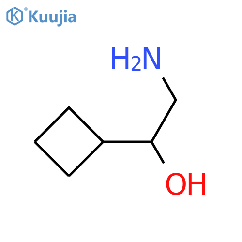 2-amino-1-cyclobutylethan-1-ol structure