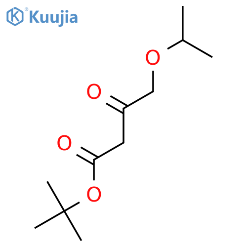 Butanoic acid, 4-(1-methylethoxy)-3-oxo-, 1,1-dimethylethyl ester structure