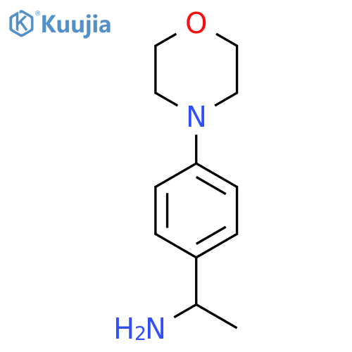 1-[4-(morpholin-4-yl)phenyl]ethan-1-amine structure