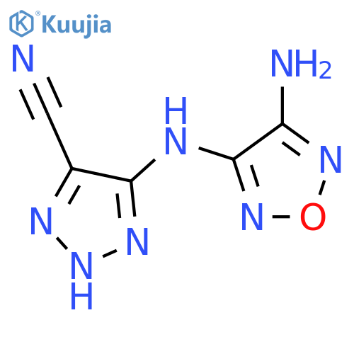 1H-1,2,3-Triazole-4-carbonitrile, 5-[(4-amino-1,2,5-oxadiazol-3-yl)amino]- structure
