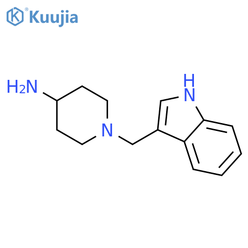 1-(1H-Indol-3-ylmethyl)piperidin-4-amine structure