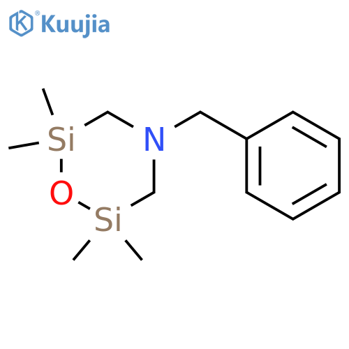 4-benzyl-2,2,6,6-tetramethyl-1,4,2,6-oxazadisilinane structure