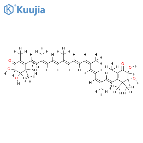 (2R,3S,2'R,3'S)-2,3,2',3'-tetrahydroxy-beta,beta-carotene-4,4'-dione structure