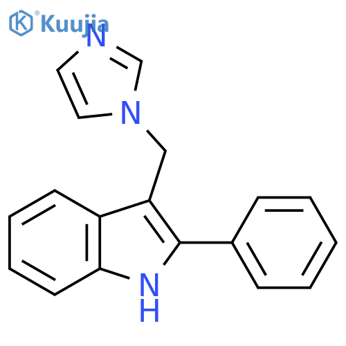 1H-Indole, 3-(1H-imidazol-1-ylmethyl)-2-phenyl- structure
