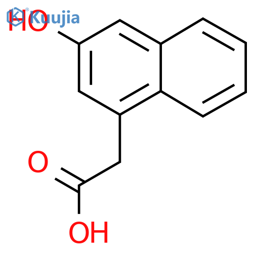 6-Hydroxy-2-naphtylacetic acid structure