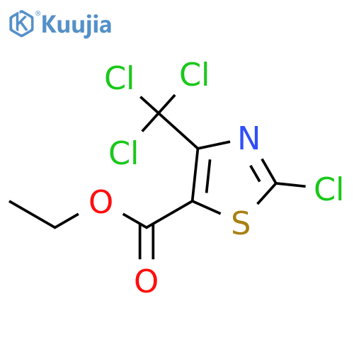 5-THIAZOLECARBOXYLIC ACID, 2-CHLORO-4-(TRICHLOROMETHYL)-, ETHYL ESTER structure