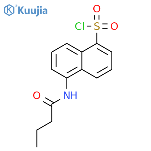 5-(butanoylamino)naphthalene-1-sulfonyl Chloride structure