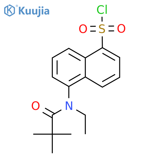 5-[(2,2-Dimethylpropionyl)ethylamino]naphthalene-1-sulfonyl chloride structure