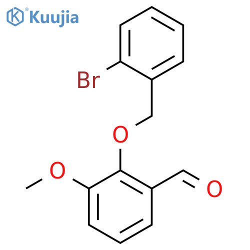 2-(2-Bromobenzyl)oxy-3-methoxybenzaldehyde structure