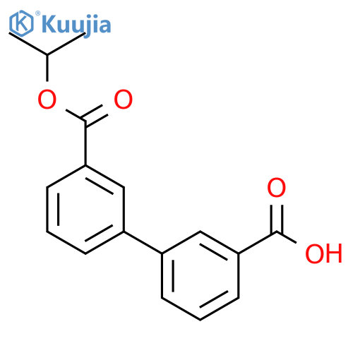3'-(Isopropoxycarbonyl)biphenyl-3-carboxylic acid structure