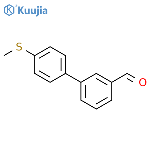 [1,1'-Biphenyl]-3-carboxaldehyde,4'-(methylthio)- structure