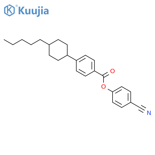 4-Cyanophenyl 4-(trans-4-pentylcyclohexyl)benzoate structure