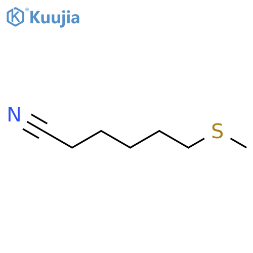 6-(methylsulfanyl)hexanenitrile structure