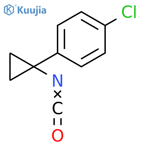 1-chloro-4-(1-isocyanatocyclopropyl)benzene structure