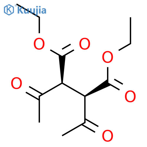 BUTANEDIOIC ACID, 2,3-DIACETYL-, DIETHYL ESTER, (R*,S*)- structure