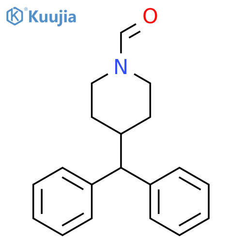 1-PIPERIDINECARBOXALDEHYDE, 4-(DIPHENYLMETHYL)- structure