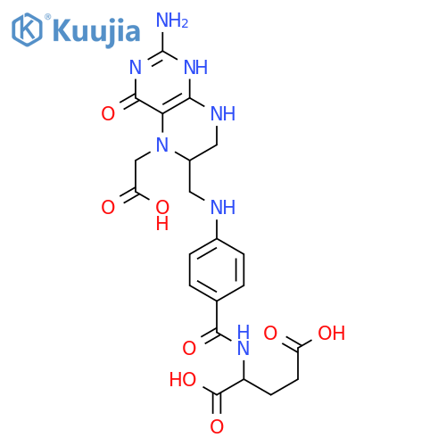 L-Glutamic acid,N-[4-[[[2-amino-5-(carboxymethyl)-1,4,5,6,7,8-hexahydro-4-oxo-6-pteridinyl]methyl]amino]benzoyl]-(9CI) structure