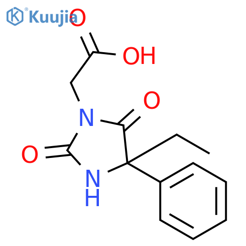 2-(4-Ethyl-2,5-dioxo-4-phenylimidazolidin-1-yl)acetic Acid structure