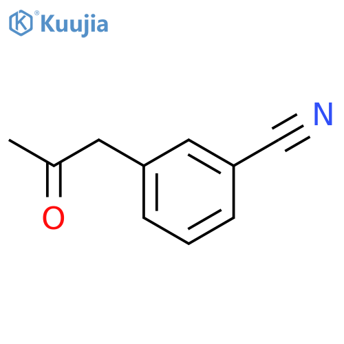 3-(2-Oxopropyl)benzonitrile structure