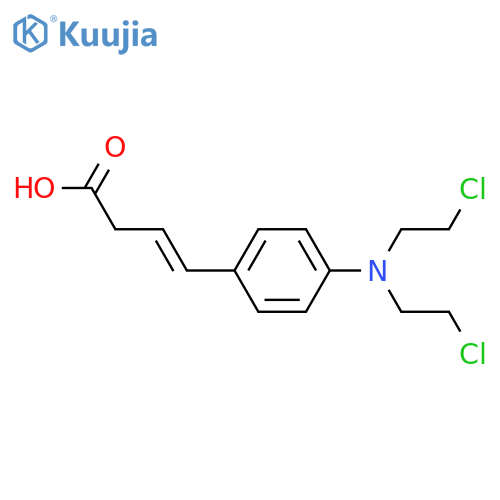 (E)-4-4-Bis(2-chloroethyl)aminophenyl-3-butenoic Acid structure