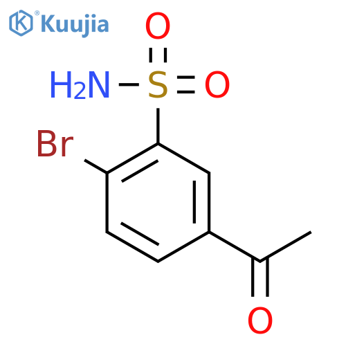 5-Acetyl-2-bromobenzene-1-sulfonamide structure