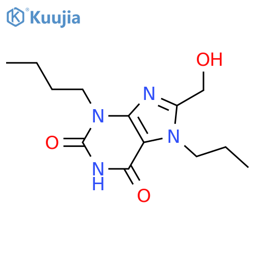 3-butyl-8-(hydroxymethyl)-7-propyl-2,3,6,7-tetrahydro-1H-purine-2,6-dione structure