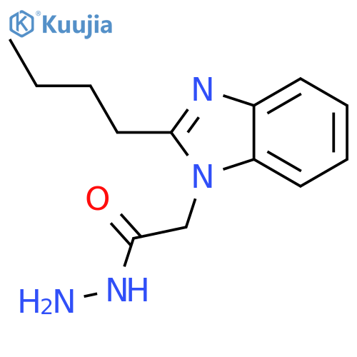 2-(2-butyl-1H-1,3-benzodiazol-1-yl)acetohydrazide structure