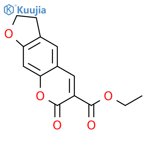 ethyl 7-oxo-2,3-dihydro-7H-furo[3,2-g]chromene-6-carboxylate structure