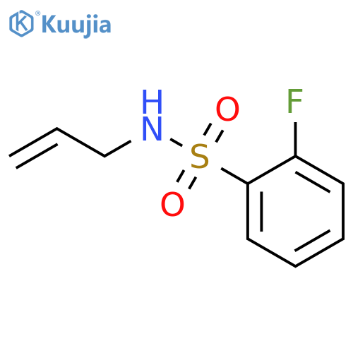 2-fluoro-N-(prop-2-en-1-yl)benzene-1-sulfonamide structure