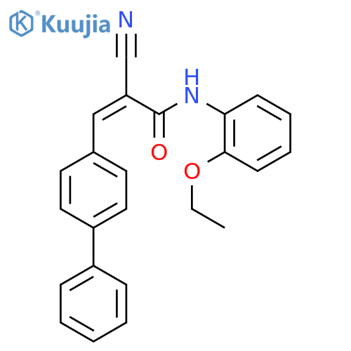 3-{[1,1'-biphenyl]-4-yl}-2-cyano-N-(2-ethoxyphenyl)prop-2-enamide structure