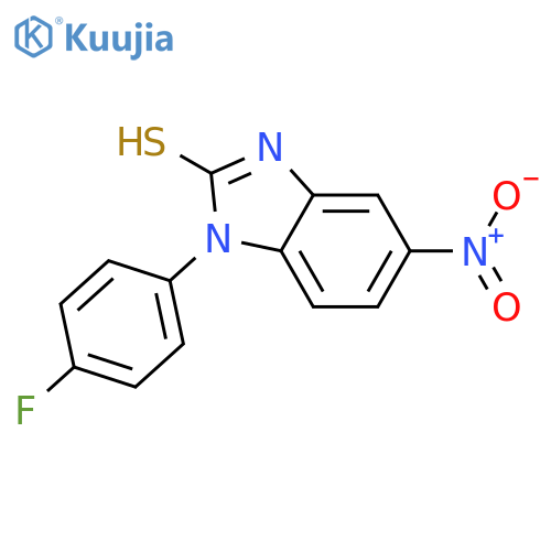 1-(4-fluorophenyl)-5-nitro-1H-benzimidazole-2-thiol structure