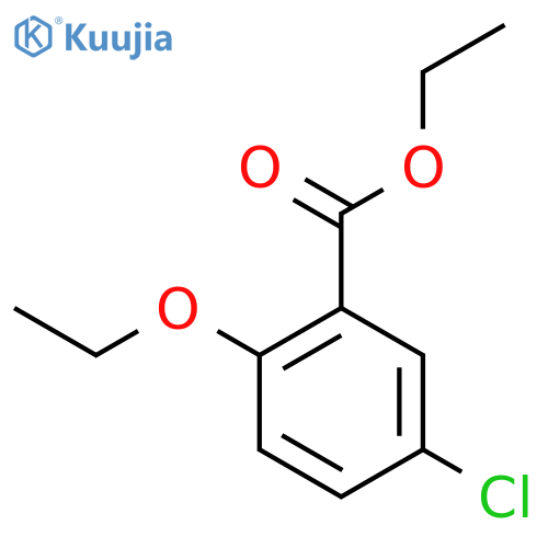 Benzoic acid, 5-chloro-2-ethoxy-, ethyl ester structure