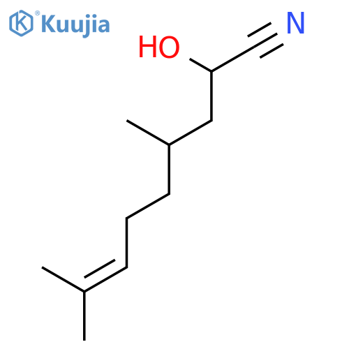 7-Nonenenitrile, 2-hydroxy-4,8-dimethyl- structure
