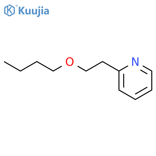 Pyridine, 2-(2-butoxyethyl)- structure