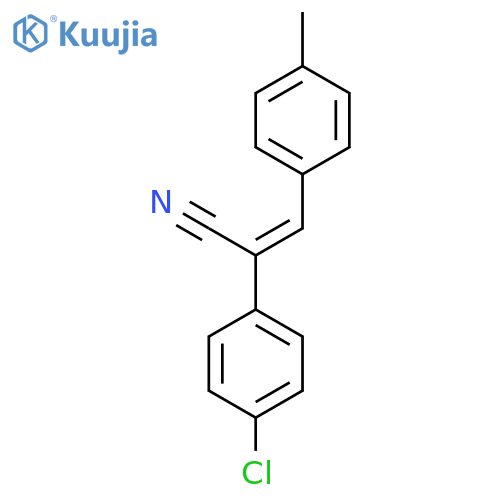 (2Z)-2-(4-Chlorophenyl)-3-(4-methylphenyl)acrylonitrile structure