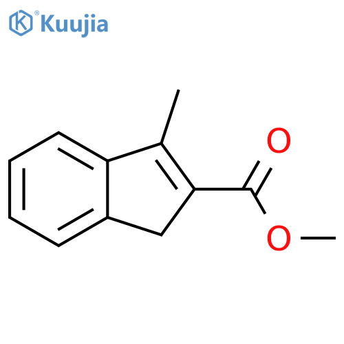 1H-Indene-2-carboxylic acid, 3-methyl-, methyl ester structure