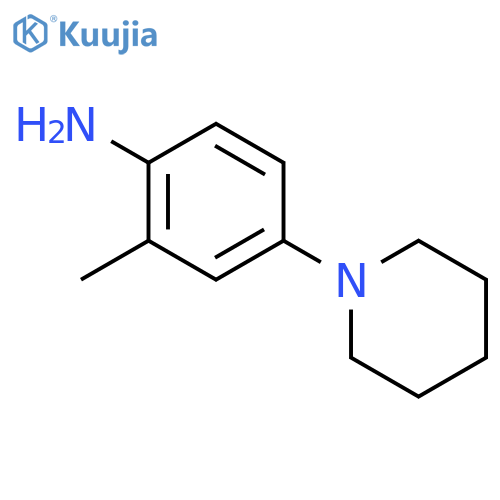 2-Methyl-4-(piperidin-1-yl)aniline structure