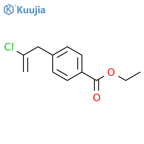 3-(4-Carboethoxyphenyl)-2-chloro-1-propene structure