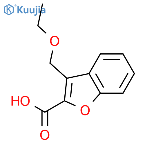 3-(ethoxymethyl)-1-benzofuran-2-carboxylic Acid structure