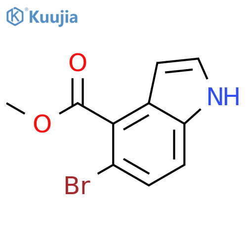methyl 5-bromo-1H-indole-4-carboxylate structure