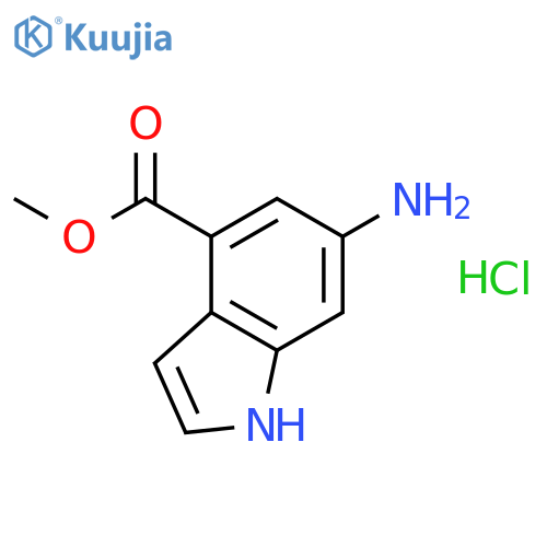 Methyl 6-amino-1H-indole-4-carboxylate hydrochloride structure