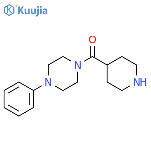 (4-Phenylpiperazin-1-yl)(piperidin-4-yl)methanone structure