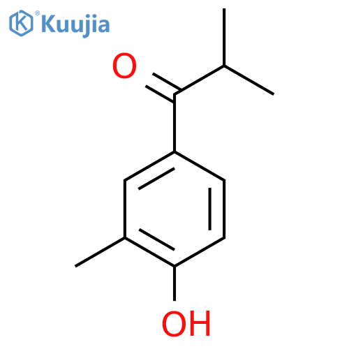 1-(4-Hydroxy-3-methylphenyl)-2-methylpropan-1-one structure