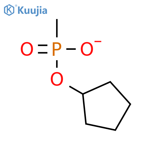 Phosphonic acid, methyl-, monocyclopentyl ester structure