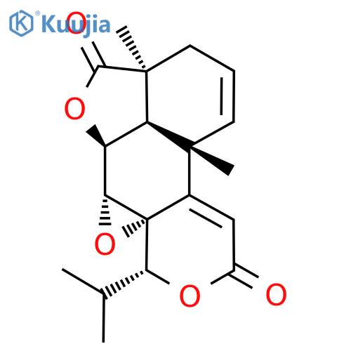 (3aS)-6β,6aβ-Epoxy-3,3a,5aβ,6,6a,7,10b,10cβ-octahydro-3a,10bα-dimethyl-7β-isopropyl-4H,9H-furo[2',3',4':4,5]naphtho[2,1-c]pyran-4,9-dione structure