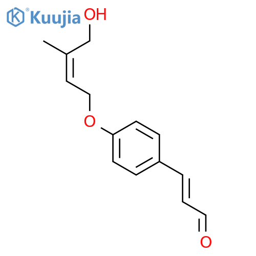 3-(4-Hydroxyphenyl)-2-propenal; (E)-form, 4'-O-[3-(Hydroxymethyl)-2E-butenyl] structure